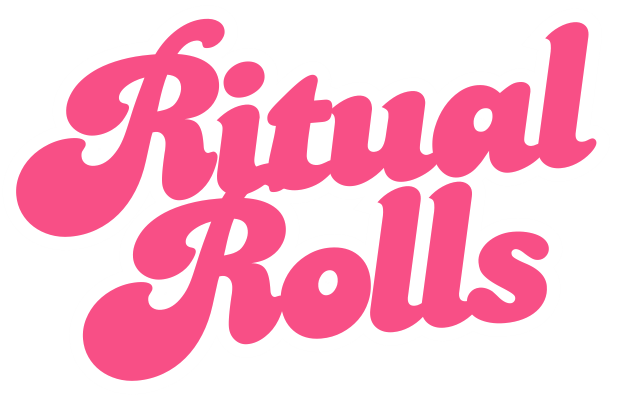 Pink and White Modern Donut Logo